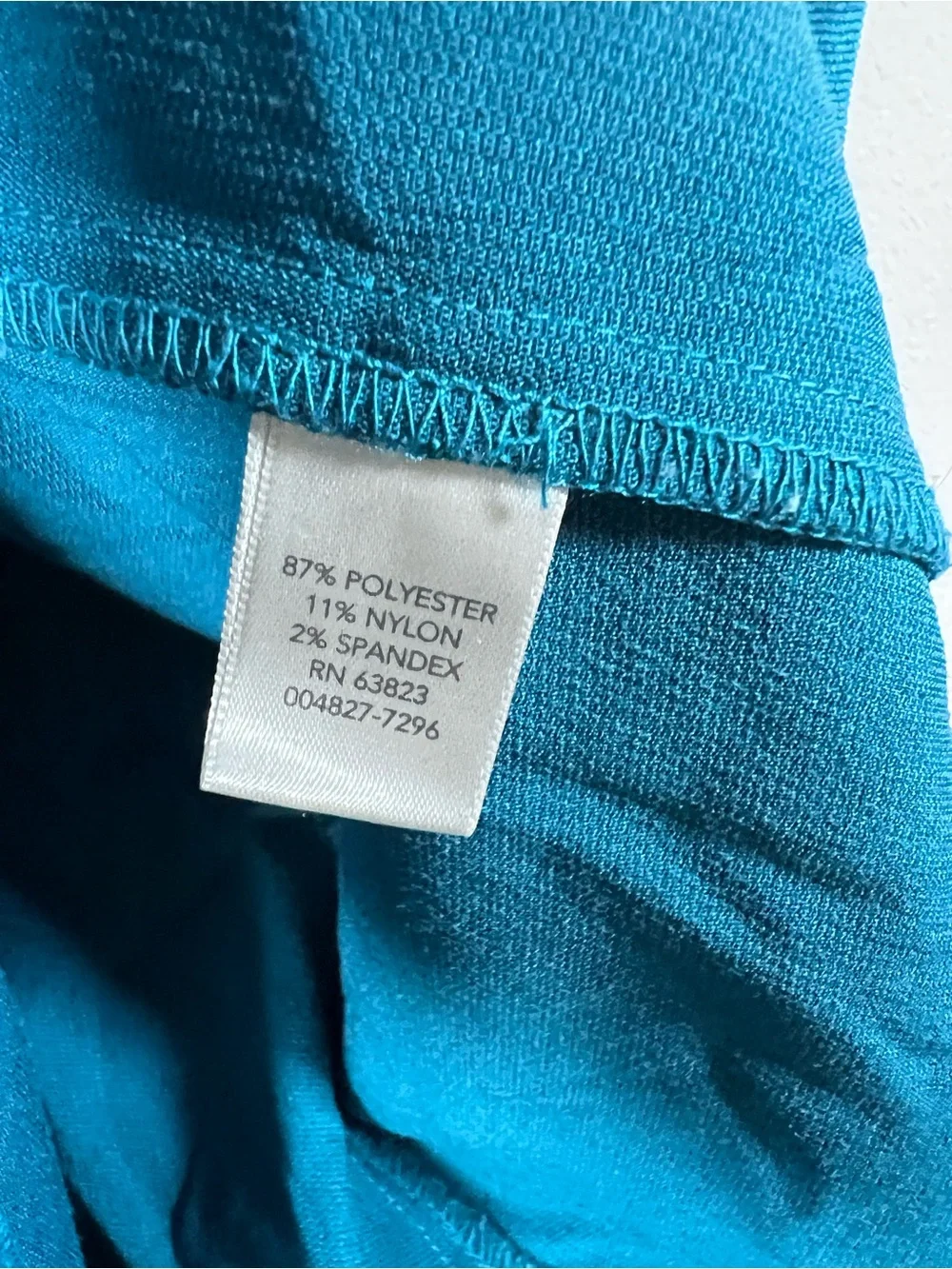 CJ Banks Blue Teal Zip-Front Women's Jacket Size 1X - Picture 6 of 6